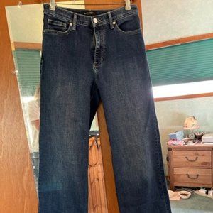 Banana Republic Premium Denim high rise, wide leg jeans